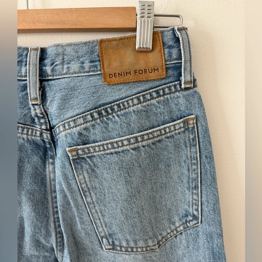 Denim Forum Coco Light Blue Wide Leg Jeans - Picture 8 of 13